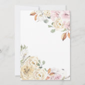 Pink Little Pumpkin Baby Dusche Einladung (Rückseite)