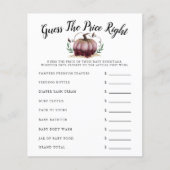 Pink Little Pumpkin Baby Dusche schätzt den Preis (Vorderseite)