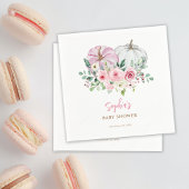 Pink Little Pumpkin Baby Dusche Serviette