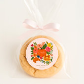 Pink Little Pumpkin Baby Shower Brunch Runder Aufkleber