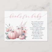 Pink Little Pumpkin Books for Baby Begleitkarte (Vorderseite)