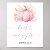 Pink Little Pumpkin Bücher und Geschenke Kinderdus Poster (Vorne)