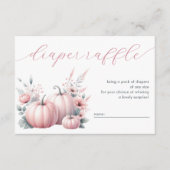 Pink Little Pumpkin Diaper Begleitkarte (Vorderseite)