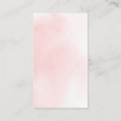 Pink Little Pumpkin Diaper Raffle Ticket Begleitkarte (Rückseite)