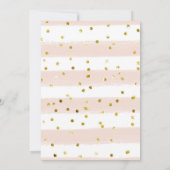 Pink Little Pumpkin Fall Kinderdusche Einladung (Rückseite)