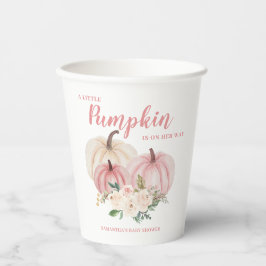 Pink Little Pumpkin Girl Babydusche Pappbecher