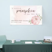 Pink Little Pumpkin Herbst Babydusche Banner (Messeveranstaltung)