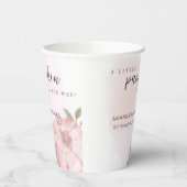 Pink Little Pumpkin Herbst Babydusche Pappbecher (Links)