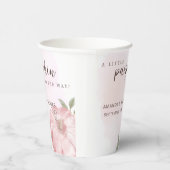 Pink Little Pumpkin Herbst Babydusche Pappbecher (Rechts)