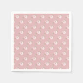 Pink Little Pumpkin Pattern Fall Baby Dusche Serviette (Vorderseite)