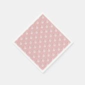 Pink Little Pumpkin Pattern Fall Baby Dusche Serviette (Ecke)