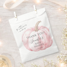 Pink Little Pumpkin Simple Autumn Baby Girl Dusche