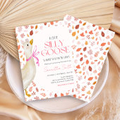 Pink Little Silly Goose Baby Shower Einladung