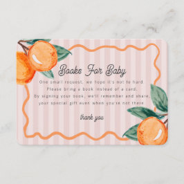 Pink Little Süsse Pastel Citrus Bücher für Baby Begleitkarte