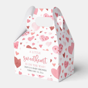 Pink Little Sweetheart Valentine's Day Babydusche Geschenkschachtel