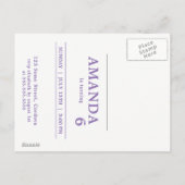 Pink Little Unicorn Geburtstagsparty Einladung (Rückseite)