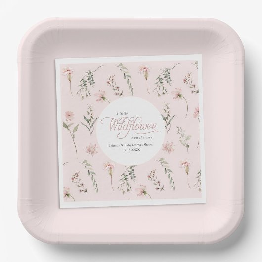 Pink Little Wildblume Baby Girl Dusche Serviette