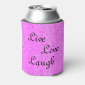 Pink Live Liebe Laugh Stubby Holder, Dosenkühler (Kanne Rückseite)