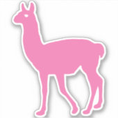 Pink Llama Aufkleber (Vorderseite)