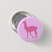 Pink Llama Button (Vorne & Hinten)