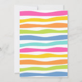 Pink Llama Cactus Birthday Einladung (Rückseite)