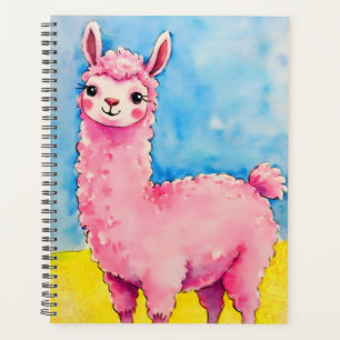 Pink Llama gegen den blauen Himmel Planer