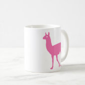 Pink Llama Kaffeetasse (VorderseiteRechts)