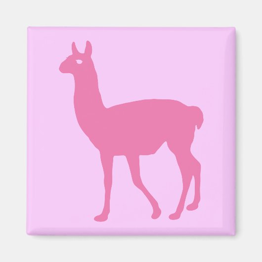 Pink Llama Magnet (Vorne)