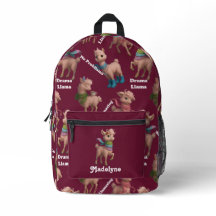 Pink Llama Muster perzonisiert