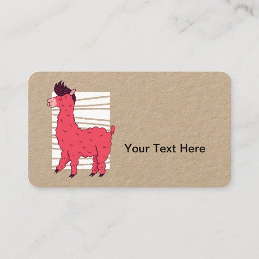 Pink Llama Visitenkarte (Rückseite)