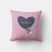 Pink Lock und Key Custom Romantic Electrical Kissen (Vorderseite)