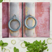 Pink Locks Küche Handtuch (Gefaltet)