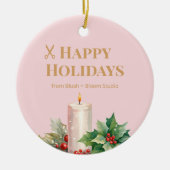 Pink Logo Ornament for Salons (Vorne)