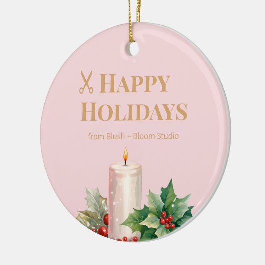 Pink Logo Ornament for Salons (Links)
