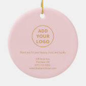Pink Logo Ornament for Salons (Hinten)
