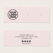 Pink-Logo-Stift Ohrring-Display-Holder (Vorne & Hinten)