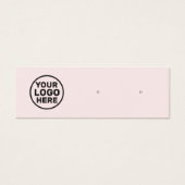 Pink-Logo-Stift Ohrring-Display-Holder (Vorderseite)