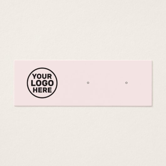 Pink-Logo-Stift Ohrring-Display-Holder (Vorderseite)
