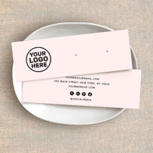 Pink-Logo-Stift Ohrring-Display-Holder