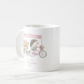 Pink Lokal Grown Baby Shower Tasse - Igel (Vorderseite Links)