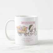 Pink Lokal Grown Baby Shower Tasse - Igel (Links)