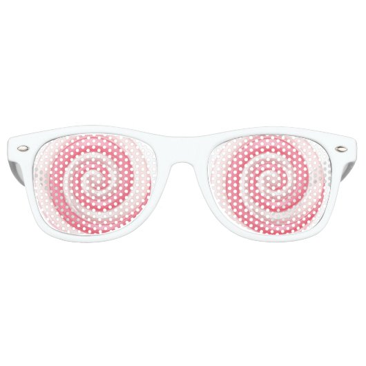 Pink Lollipop Spiral Whirlwind Partybrille (Vorderseite)