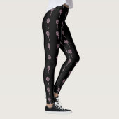 Pink Lollipops Frauen schwarze Leggings (Rechts)