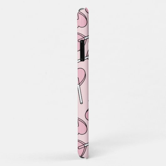 Pink Lollipops, Heart Lollipops, Lollipop Pattern Case-Mate iPhone Hülle (Hinten/Rechts)