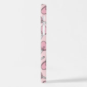 Pink Lollipops, Heart Lollipops, Lollipop Pattern iPhone Hülle (Linke Seite)
