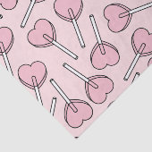 Pink Lollipops, Heart Lollipops, Lollipop Pattern Seidenpapier (Ausschnitt)