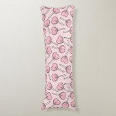Pink Lollipops, Heart Lollipops, Lollipop Pattern Seitenschläferkissen (Vorderseite Vertikal)