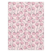 Pink Lollipops, Heart Lollipops, Lollipop Pattern Tischdecke (Vorderseite)