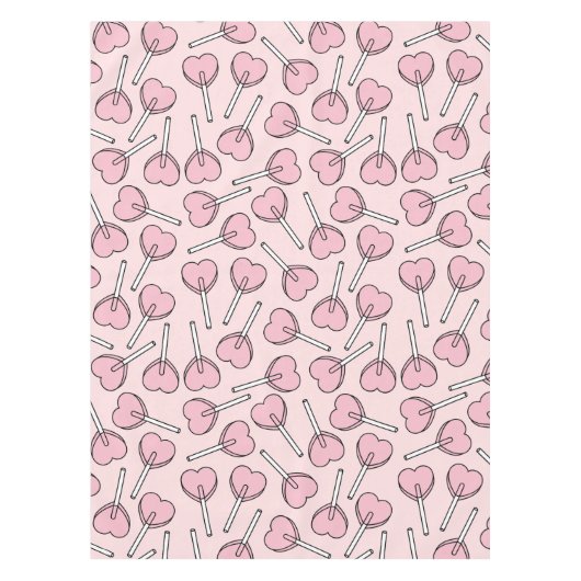 Pink Lollipops, Heart Lollipops, Lollipop Pattern Tischdecke (Vorderseite)