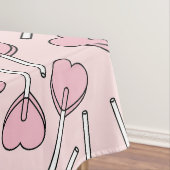 Pink Lollipops, Heart Lollipops, Lollipop Pattern Tischdecke (Beispiel)